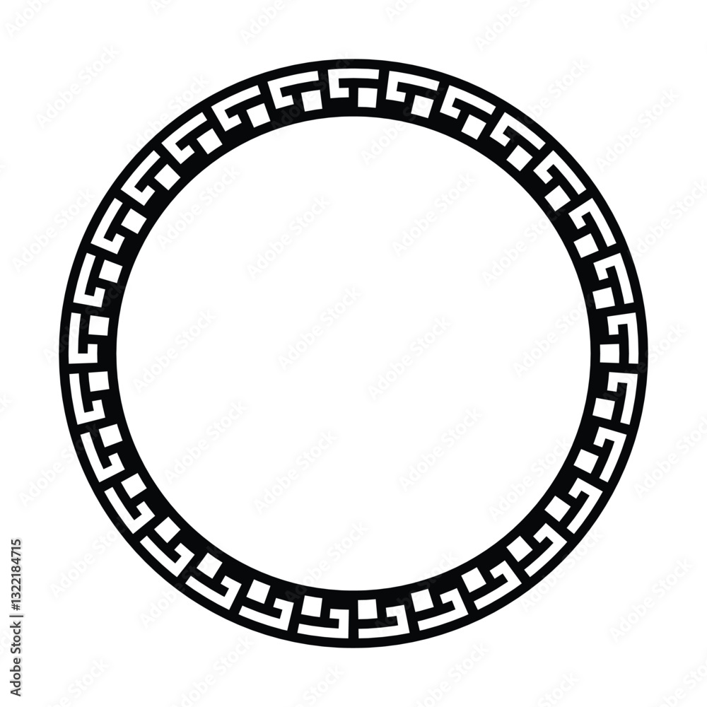 Circle border frame rounded design vector illustration in minimal modern simple isolated doodle design decorative element Circle border frame rounded design vector illustration in minimal modern simple isolated doodle design decorative element