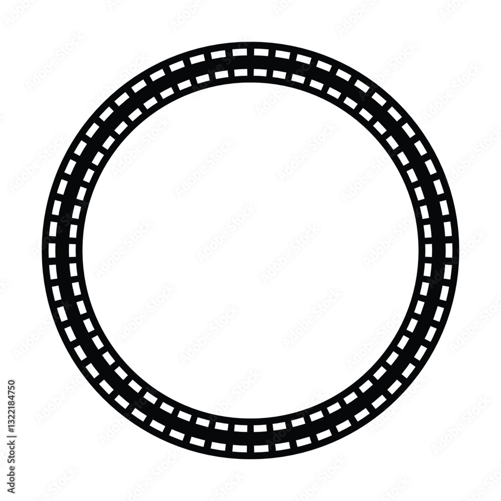 Circle border frame rounded design vector illustration in minimal modern simple isolated doodle design decorative element Circle border frame rounded design vector illustration in minimal modern simple isolated doodle design decorative element