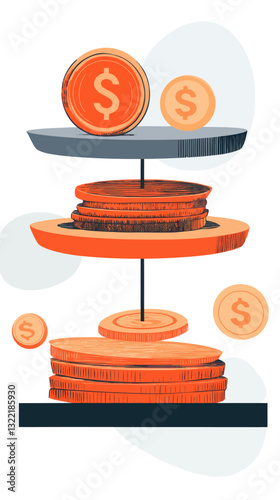 Visualizing Inflation: Savings Account Balance Growth Versus Declining Purchasing Power