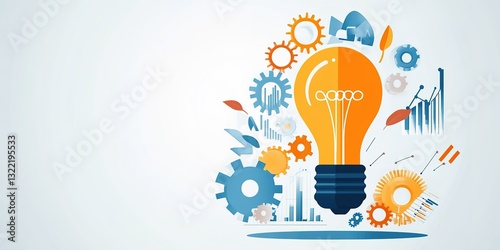 Innovative light bulb design representing ideas and creativity in technology and engineering