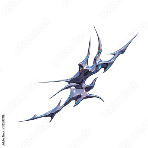 3D Purple Chrome Hyper Neotribal