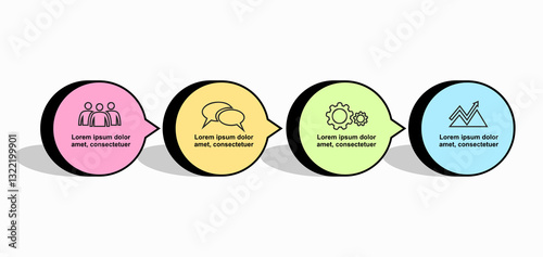 Infographic design template with place for your data. Vector illustration.