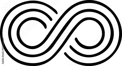 Infinity icon. Infinity, eternity, infinite, endless, loop symbols. Unlimited infinity icon flat style stock vector