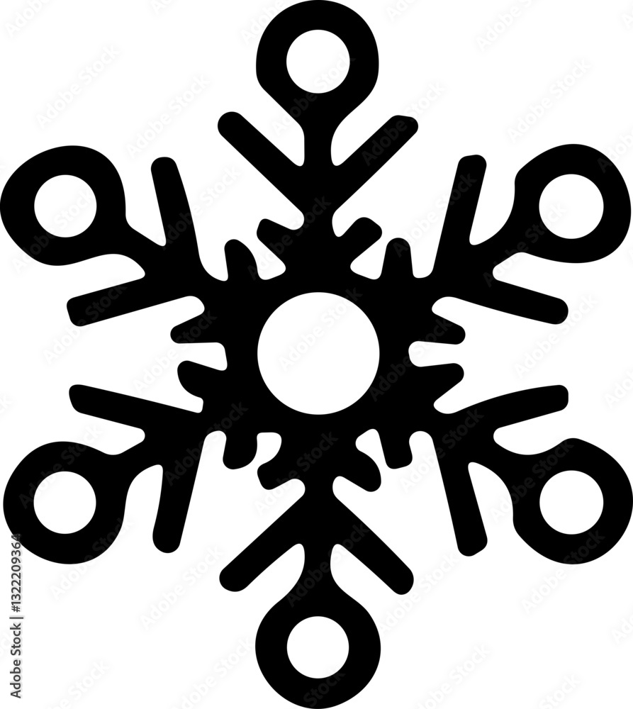 snowflakes thin line icon. simple snowflake, for report, presentation, diagram, web design. ice symbol snowflakes thin line icon. simple snowflake, for report, presentation, diagram, web design. ice symbol