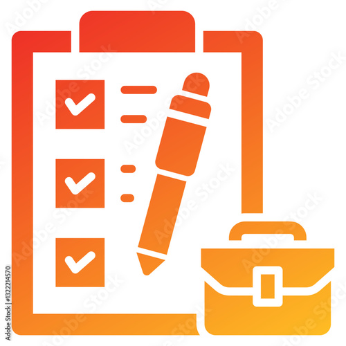 Task Glyph Gradient Icon
