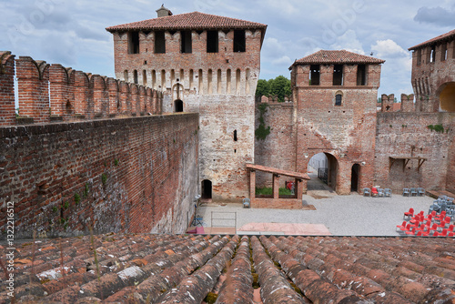 The medieval castle of Soncino in Italy