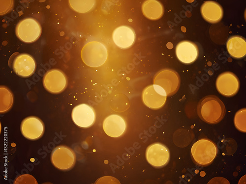 A warm orange and amber-toned bokeh background with golden sparkles, evoking a cozy autumn or sunset atmosphere.
