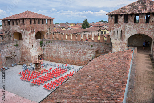 The medieval castle of Soncino in Italy