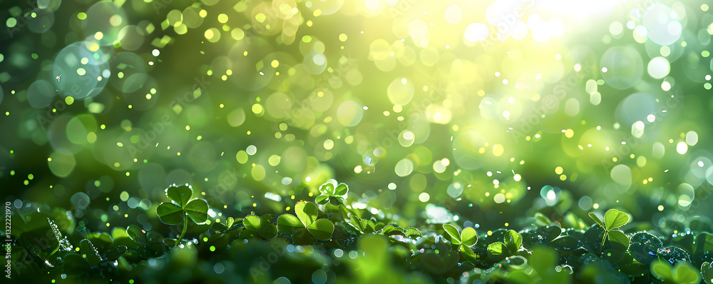 A green field with a lot of leaves and a lot of light A green field with a lot of leaves and a lot of light