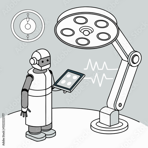 A voice-controlled robotic assistant that responds to surgeon commands.
