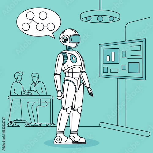 A humanoid surgical robot with an AI-powered voice assistant for real-time feedback.
