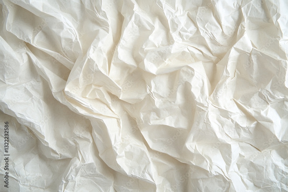 Obraz premium Crinkled white paper texture (1)