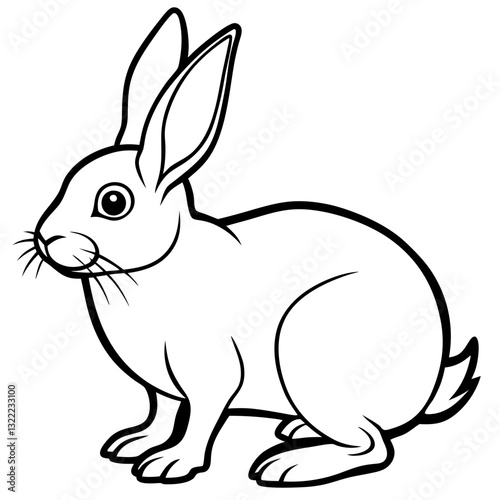 vector illustration of a rabbit