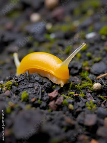 Slug Insulivitrina sp. Garajonay National Park. La Gomera. Canary Islands. Spain. photo