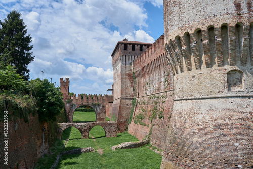 The medieval castle of Soncino in Italy