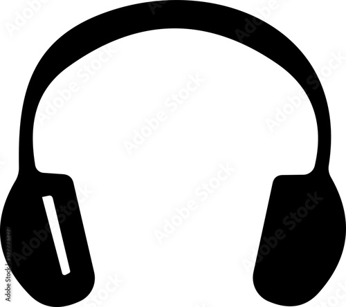 Headphone icon. Vector illustration. Earphone or headset.