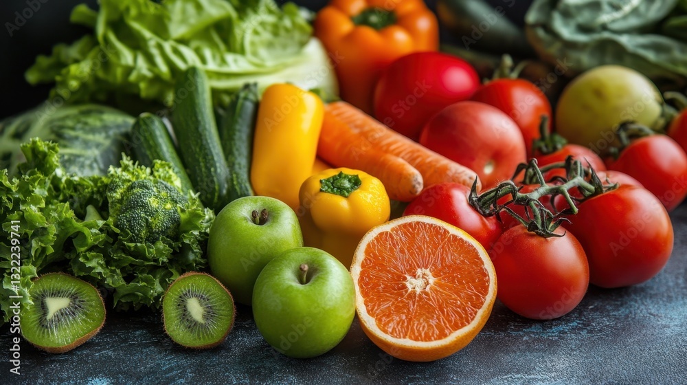 Fresh Fruits and Vegetables Assortment Fresh Fruits and Vegetables Assortment