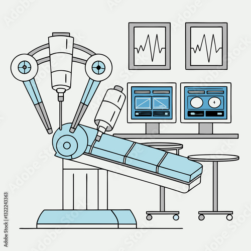 A surgical robot that uses machine learning to optimize incisions for each patient.
