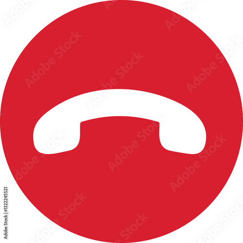 Phone call icon answer, decline call icon with red button , Contact us telephone sign. no buttons. Incoming call icon