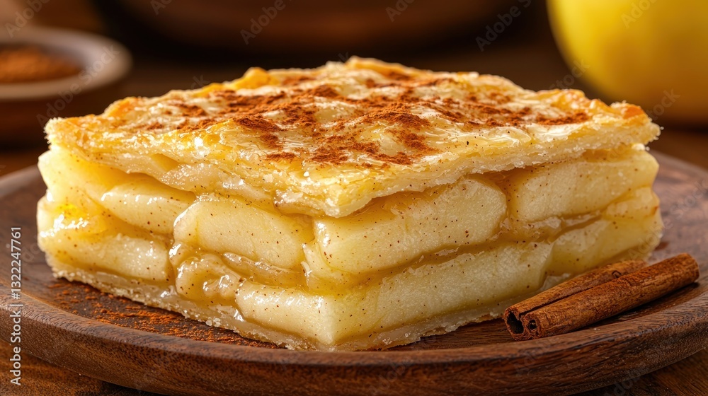 Apple pie square, warm and delicious Apple pie square, warm and delicious