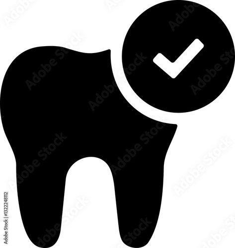 Dental flat Icon. Dentist, care, disease, teeth whitening, removal, broken, root canal, tooth filling and wisdom teeth. Vector illustration
