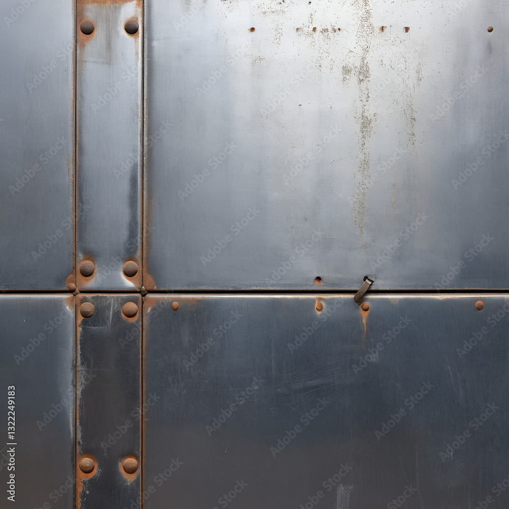 metal sheet with a riveted seam and scratches metal sheet with a riveted seam and scratches