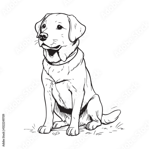labrador retriever dog vectors
