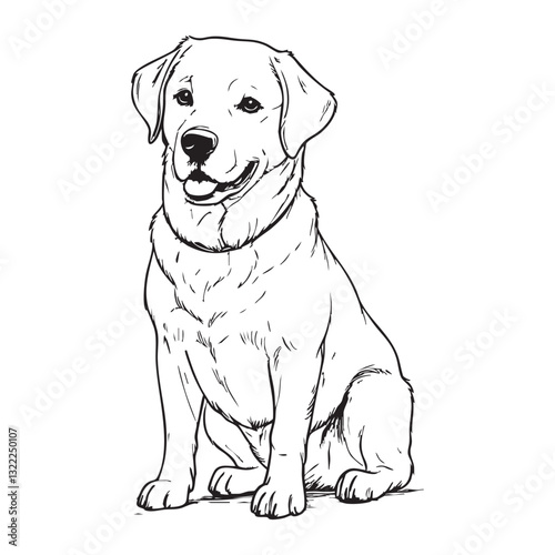 labrador retriever dog vectors