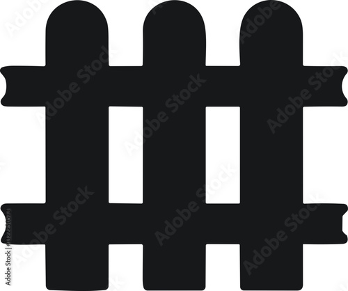 wooden fence vector, garden or farm palisade, gate or balustrade with picket. Enclosure railing, banister or fencing sections. Wooden fence and baluster. vector illustration