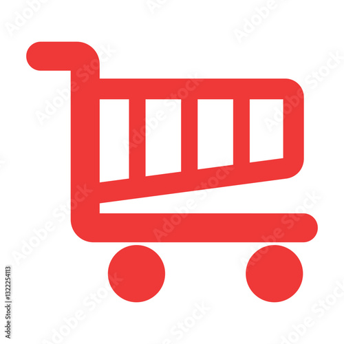 Shopping cart icon set, Full and empty shopping cart symbol, shop and sale, vector illustration. Color set. Color vector.