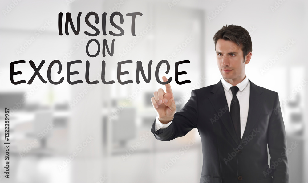 Businessman touch a transparent screen with Businessman touch a transparent screen with
