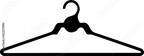 Clothes hanger symbol. Hanger icon sign. Coat rack vector illustration