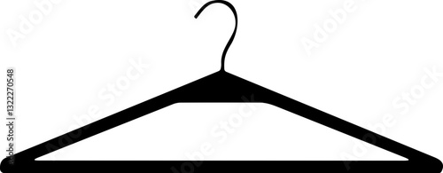Hanger Icon Sign – Clothing Rack Vector for Closet or Retail Use