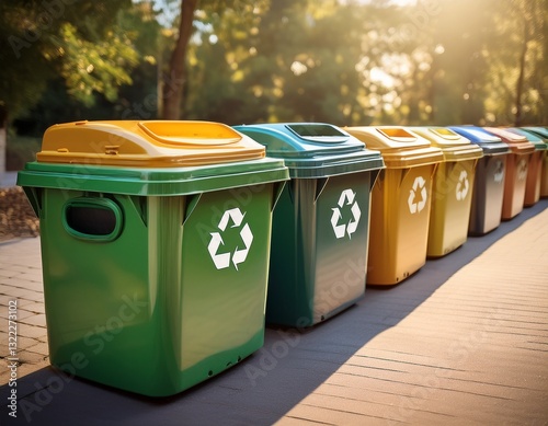 Contenedores de reciclaje.