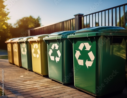 Contenedores de reciclaje.
