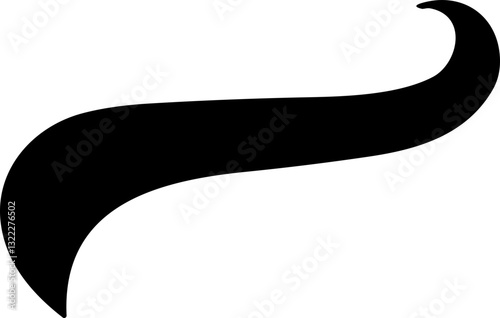 Swoosh and swash tails. Swooshes text tail for baseball design. Sports swash underline shapes in retro style. Swish typography font element for athletics, baseball, football. 