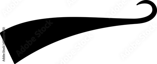 Swoosh and swash tails. Swooshes text tail for baseball design. Sports swash underline shapes in retro style. Swish typography font element for athletics, baseball, football. 
