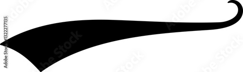 Swoosh and Swash Tails – Retro Typography Text Elements for Baseball and Sports Design | Vector Illustration