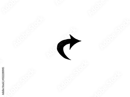 The image shows a curved arrow pointing to the right.