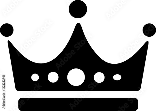 Crown icon. crown of king symbol. Hat or cap for royal prince or queen. Vector illustration