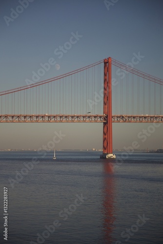 View of Bridge with Blue Sky
