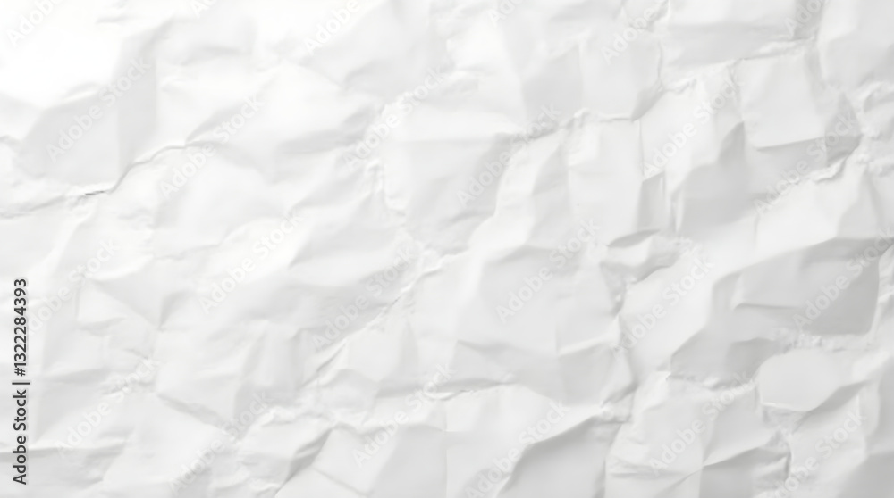Crumpled White Paper Texture Background Crumpled White Paper Texture Background