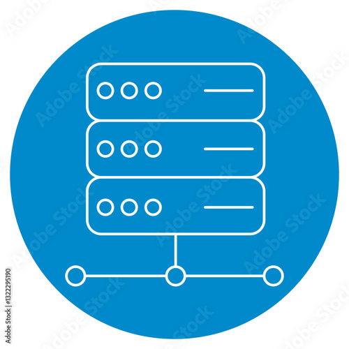 Server icon, Optimized Server Solutions for Seamless Performance, Secure and Scalable Server Infrastructure, vector