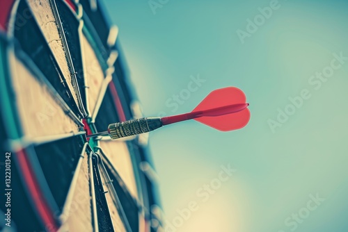 Wallpaper Mural A Dart in the Bullseye of a Dartboard Torontodigital.ca