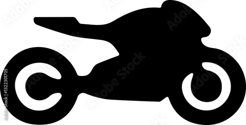 Motorbike icons in flat  styles. Motorcycle transport, delivery scooter, motocross activity, heavy bike, chopper and bicycle engine vehicles vector illustration.