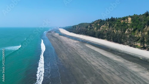 Aerial Drone Footage of the World’s Longest Beach | Cox’s Bazar, Bangladesh