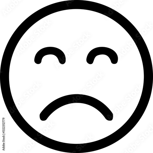 Emoji icon. Emoticon. Emotion. Face Gestures. Social Media. Crying, Sad, Angry, shocked facial expression.