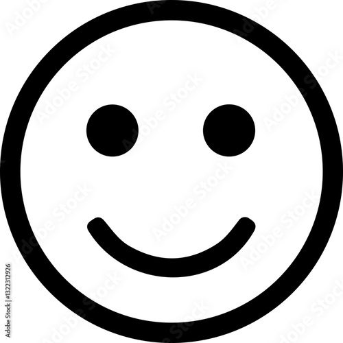 Emoji icon. Emoticon. Smile face. Emotion. Funny Cartoon. Face Gestures. Social Media. Smiling, Happy, glade, Joyful facial expression.