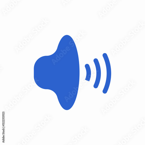 loud audio icon sign vector