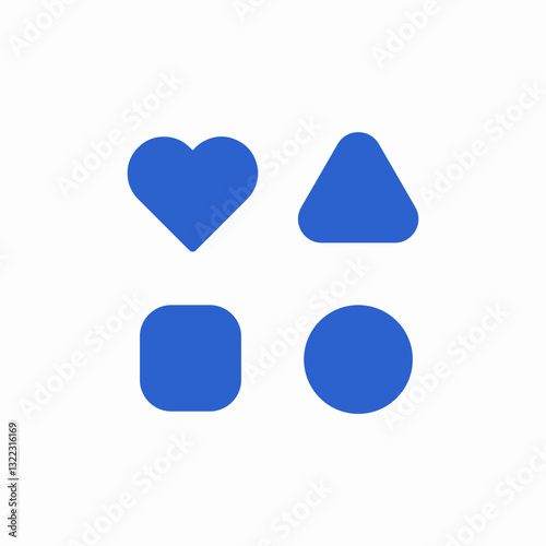 shape diversity icon sign vector